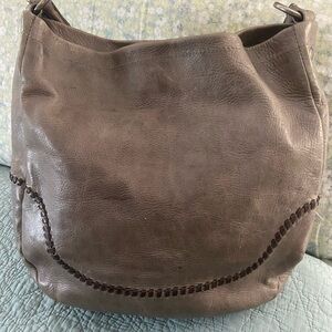 FRYE grey leather shoulder bag, EXCELLENT PRE-OWNED CONDITION